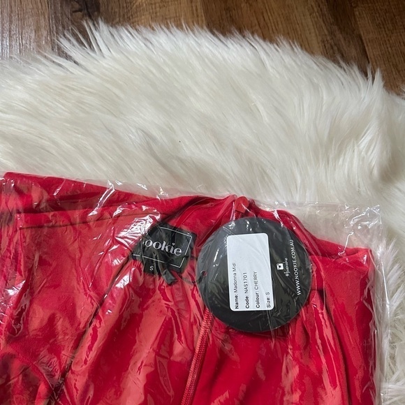 NOOKIE Madonna Midi Dress In Red - Picture 3 of 3
